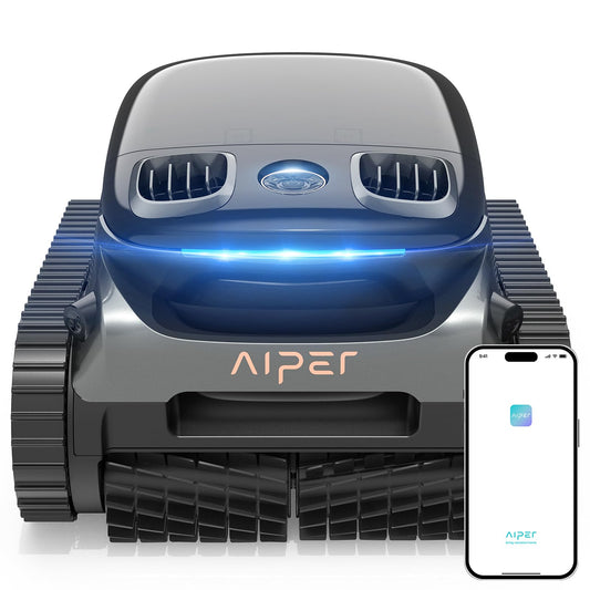 AIPER Scuba S1 Pro Cordless Robotic Pool Cleaner, Automatic Pool Vacuum with Horizontal Waterline Cleaning, Smart Navigation, 180-Minute Battery Life, Ideal for In-Ground Pools up to 2,150 Sq.ft